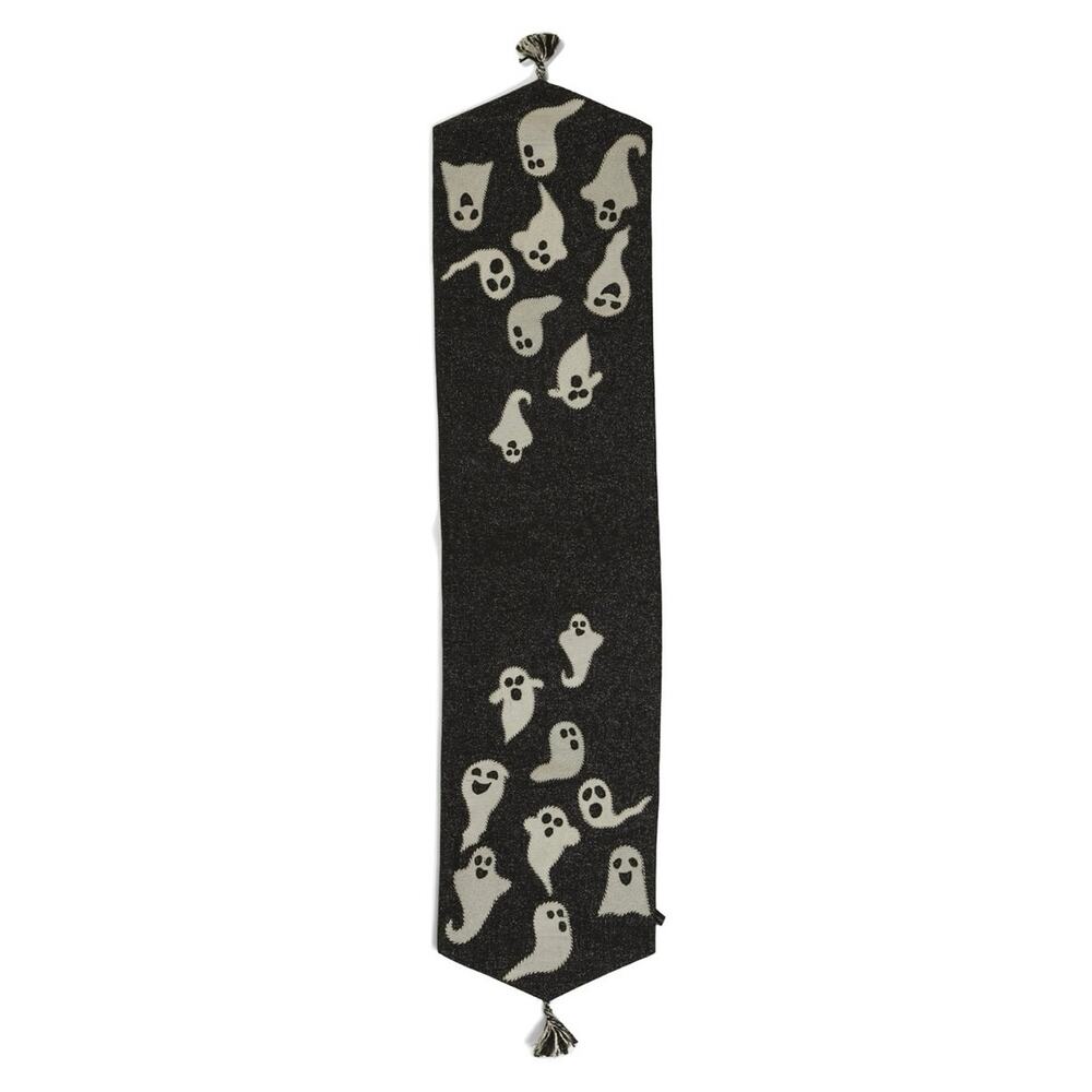 Christian Lacroix Ghost Table Runner With Tassesls Halloween Ghosts New